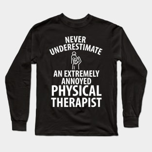 physiotherapist physical therapy gift saying funny Long Sleeve T-Shirt